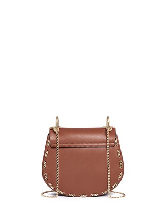 Back View - Click To Enlarge - CHLOÉ - 'Drew' small chain border leather shoulder bag