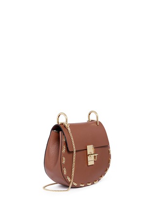Figure View - Click To Enlarge - CHLOÉ - 'Drew' small chain border leather shoulder bag