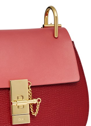 Detail View - Click To Enlarge - CHLOÉ - 'Drew' small leather shoulder bag
