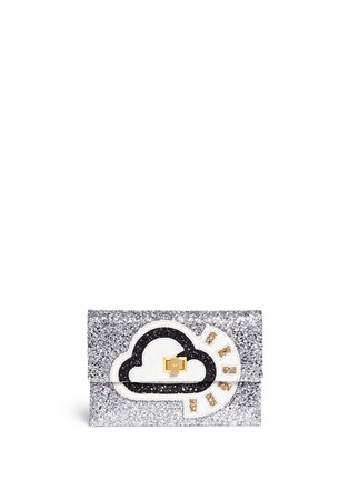 Main View - Click To Enlarge - ANYA HINDMARCH - 'Sunny Valorie' glitter clutch