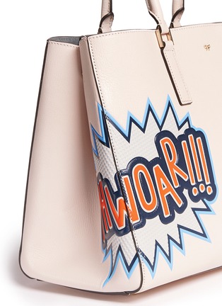 Detail View - Click To Enlarge - ANYA HINDMARCH - 'Ebury Large Featherweight Phwoar!!' leather tote