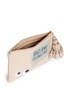 Detail View - Click To Enlarge - ANYA HINDMARCH - 'Georgiana Bags Have Feelings Too!' capra leather clutch