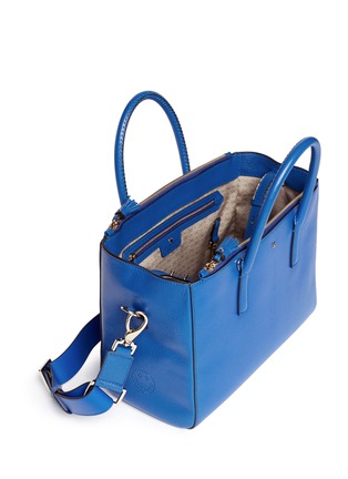 Detail View - Click To Enlarge - ANYA HINDMARCH - 'Ebury Smiley' small leather tote