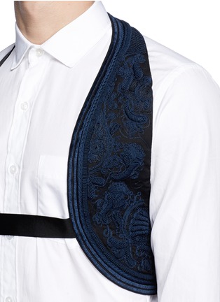 Detail View - Click To Enlarge - DRIES VAN NOTEN - Embroidered cotton harness
