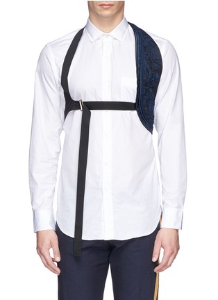 Main View - Click To Enlarge - DRIES VAN NOTEN - Embroidered cotton harness