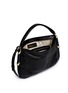 Detail View - Click To Enlarge - JIMMY CHOO - 'Zoe S' small snakeskin trim leather hobo bag