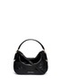 Main View - Click To Enlarge - JIMMY CHOO - 'Zoe S' small snakeskin trim leather hobo bag