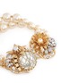 Detail View - Click To Enlarge - MIRIAM HASKELL - Crystal floral filigree Baroque pearl bracelet