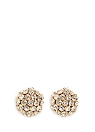 Main View - Click To Enlarge - MIRIAM HASKELL - Crystal cluster stud earrings
