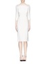 Detail View - Click To Enlarge - JASON WU - Lace shoulder and waist sheath dress