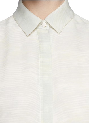 Detail View - Click To Enlarge - JASON WU - Blur stripe silk shirt
