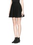 Front View - Click To Enlarge - MSGM - Lace skater skirt