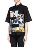 Front View - Click To Enlarge - MSGM - Patchwork front piqué shirt