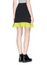 Back View - Click To Enlarge - MSGM - Ruffle trim crepe skirt