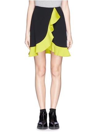 Main View - Click To Enlarge - MSGM - Ruffle trim crepe skirt