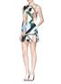 Figure View - Click To Enlarge - MSGM - Mixed print piqué shift dress 