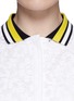 Detail View - Click To Enlarge - MSGM - Rib collar lace dress