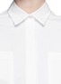 Detail View - Click To Enlarge - MSGM - Tie waist poplin shirt