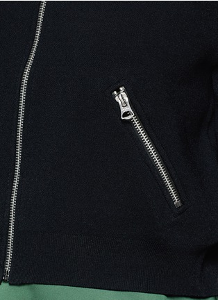 Detail View - Click To Enlarge - ACNE STUDIOS - 'Olympia' knit bomber jacket