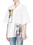 Front View - Click To Enlarge - ACNE STUDIOS - 'Albion' portrait panel poplin shirt