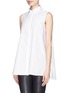 Front View - Click To Enlarge - ACNE STUDIOS - 'Ash' sleeveless poplin shirt