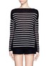 Main View - Click To Enlarge - VINCE - Stripe linen knit top