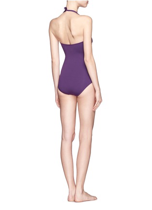 Front View - Click To Enlarge -  - Zanzibar twisted front one-piece swimsuit