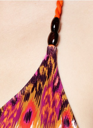 Detail View - Click To Enlarge -  - Rio de Janeiro ikat print triangle bikini top