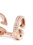 Detail View - Click To Enlarge - REPOSSI - 'Berbère' diamond rose gold 2-hoop ear cuff