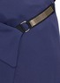 Detail View - Click To Enlarge - LANVIN - Chain strap satin wrap skirt