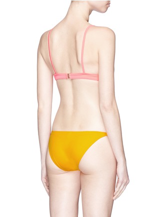 Back View - Click To Enlarge - SOLID & STRIPED - 'Morgan' colourblock bikini bottoms