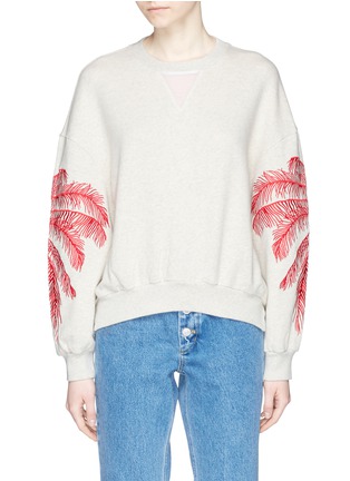 Main View - Click To Enlarge - STELLA MCCARTNEY - Palm tree embroidered French terry sweatshirt