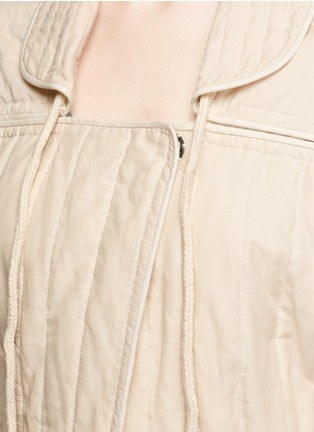 Detail View - Click To Enlarge - ISABEL MARANT - 'Backal' drawstring waist quilted cotton jacket