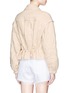 Back View - Click To Enlarge - ISABEL MARANT - 'Backal' drawstring waist quilted cotton jacket