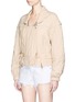 Front View - Click To Enlarge - ISABEL MARANT - 'Backal' drawstring waist quilted cotton jacket