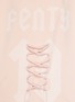 Detail View - Click To Enlarge - FENTY PUMA BY RIHANNA - Lace-up logo print oversized fleece hoodie