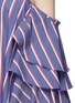 Detail View - Click To Enlarge - CAROLINE CONSTAS - 'Carmen' stripe poplin off-shoulder bustier dress