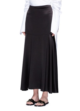Front View - Click To Enlarge - GEORGIA ALICE - 'Circle Cult' crepe back satin skirt