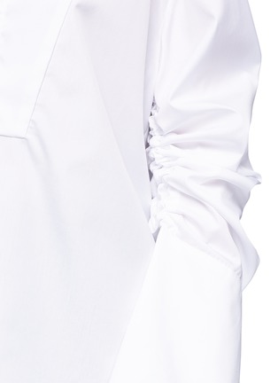 Detail View - Click To Enlarge - GEORGIA ALICE - 'Moon Sisters' sash ruched sleeve poplin tunic