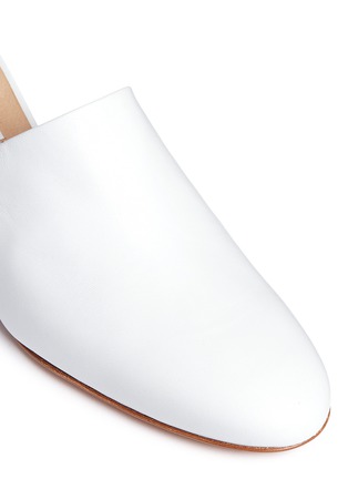 Detail View - Click To Enlarge - GABRIELA HEARST - 'Adele' wooden wedge leather mules