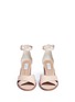 Front View - Click To Enlarge - GABRIELA HEARST - 'John' geometric print heel leather sandals