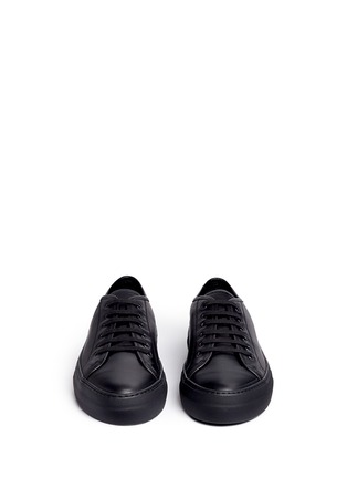 Front View - Click To Enlarge - COMMON PROJECTS - 'Tournament' leather sneakers