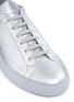 Detail View - Click To Enlarge - COMMON PROJECTS - 'Original Achilles' metallic leather sneakers