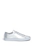 Main View - Click To Enlarge - COMMON PROJECTS - 'Original Achilles' metallic leather sneakers
