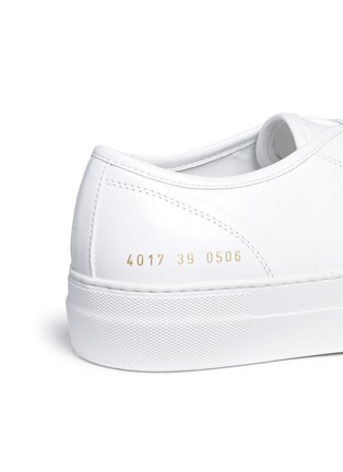 Detail View - Click To Enlarge - COMMON PROJECTS - TOURNAMENT' LEATHER SNEAKERS