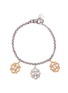 Main View - Click To Enlarge - BUCCELLATI - 'Opera' diamond 18k gold floral charm bracelet