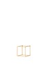 Main View - Click To Enlarge - SHIHARA - '3D' 18k yellow gold cutout cube single earring