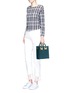 Front View - Click To Enlarge - SOPHIE HULME - 'Albion Square' leather box tote