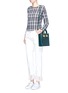 Figure View - Click To Enlarge - SOPHIE HULME - 'Albion Square' leather box tote