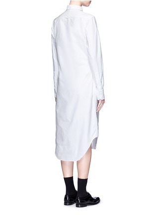 Back View - Click To Enlarge - THOM BROWNE  - Cotton Oxford shirt dress